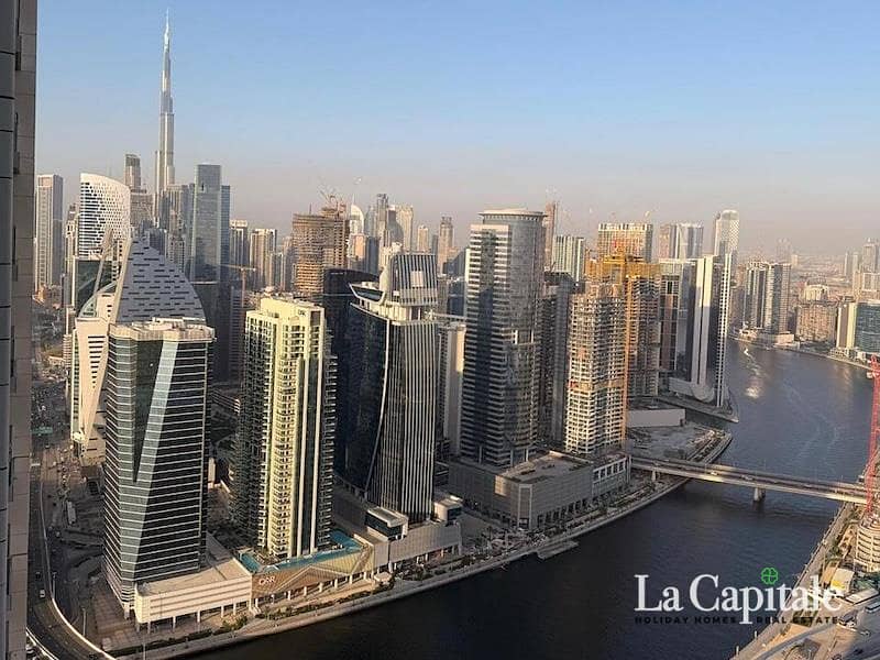 CANAL AND PARTIAL BURJ KHALIFA VIEW | VACANT CANAL AND PARTIAL BURJ KHALIFA VIEW | VACANT