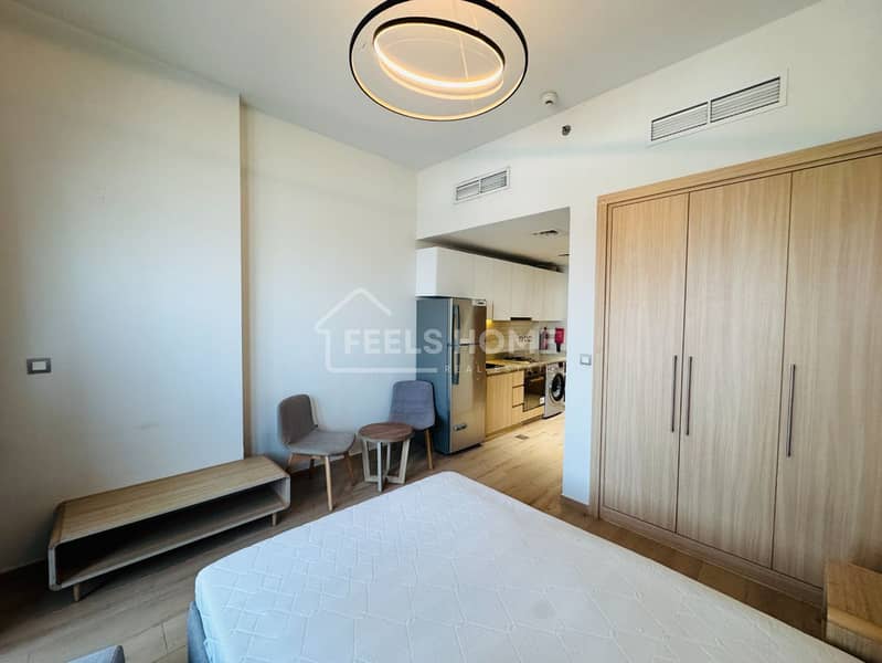 Fully Furnished Studio in Azizi Aura | Chiller Free & Near Metro 52K ...