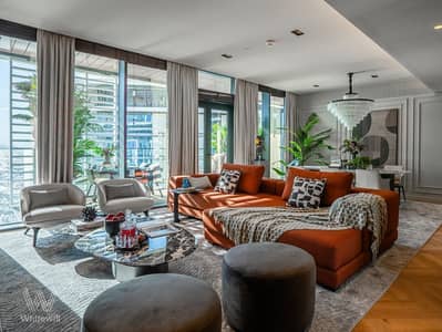 2 Bedroom Flat for Rent in Bluewaters Island, Dubai - Living room (1). jpg 2 Bedroom Flat for Rent in Bluewaters Island, Dubai - Living room (1). jpg