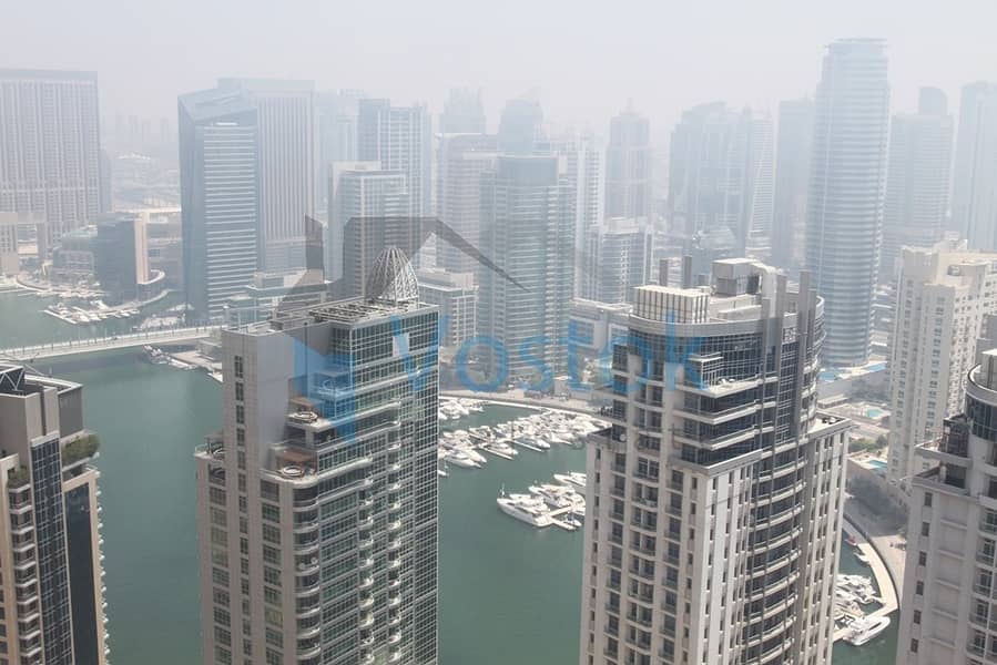 Very well maintained|High floor|Marina View
