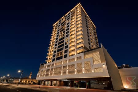 2 Cпальни Апартамент в аренду в Аль Мамзар, Дубай - Night View. png
