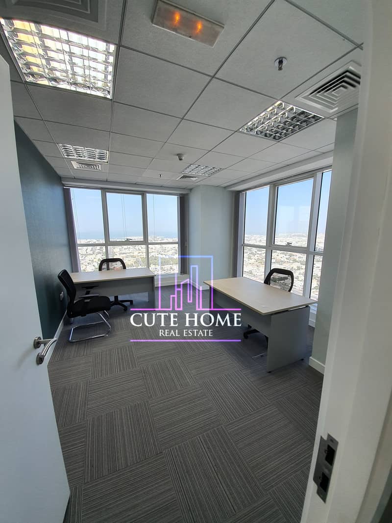 Furnished and Serviced Offices on Sheikh Zayed Road, Use your sponsor, no hidden charges!!