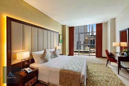 1 Schlafzimmer Hotel Apartment zum zur Miete in Business Bay, Dubai - 1-Bedroom-Apartment-Family-hotel-apartments-Business-Bay-Dubai-Canal-View-and-Burj-Khalifa-View. jpg