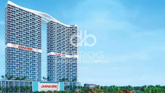 2 Bedroom Apartment for Sale in Dubai Sports City, Dubai - Outer View Sportz By Danube Tower 1. png 2 Bedroom Apartment for Sale in Dubai Sports City, Dubai - Outer View Sportz By Danube Tower 1. png
