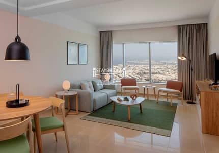 2 Bedroom Hotel Apartment for Rent in Sheikh Zayed Road, Dubai - 2BR Lounge Dubai Financial Centre. jpg 2 Bedroom Hotel Apartment for Rent in Sheikh Zayed Road, Dubai - 2BR Lounge Dubai Financial Centre. jpg