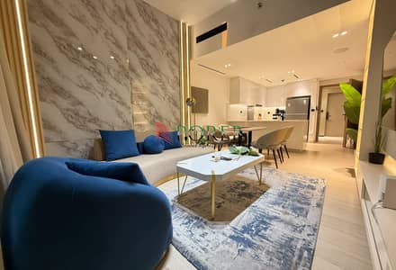 1 Bedroom Apartment for Rent in Jumeirah Village Circle (JVC), Dubai - Marina skyline view | Fully furnished | High floor