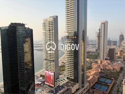 3 Bedroom Flat for Rent in Jumeirah Beach Residence (JBR), Dubai - High Floor | Partial Sea View | Spacious 3 Bedroom Flat for Rent in Jumeirah Beach Residence (JBR), Dubai - High Floor | Partial Sea View | Spacious