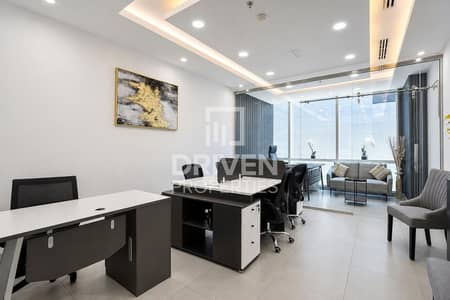 Office for Rent in Business Bay, Dubai - Fitted & Furnished | Partitioned | Great Location