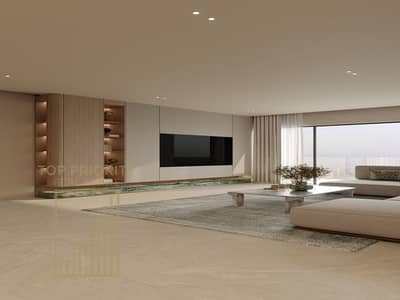 1 Camera Appartamento in Vendita a Arjan, Dubai - living room - tv wall. jpg 1 Camera Appartamento in Vendita a Arjan, Dubai - living room - tv wall. jpg