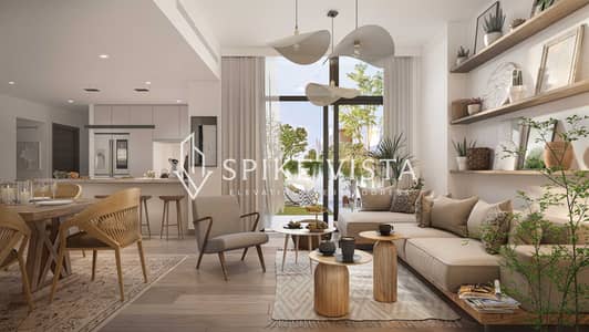 4 Slaapkamers Townhouse te Koop in Yas Island, Abu Dhabi - ALDAR_SustainableCity01_CGI22_Livingroom_04. jpg