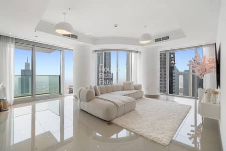 2 Bedroom Apartment for Sale in Downtown Dubai, Dubai - Vacant|High Floor|Unobstructed Burj and Sea Views