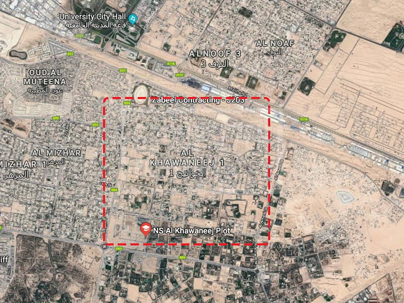 120000sqfts land with three palaces in Khawaneej