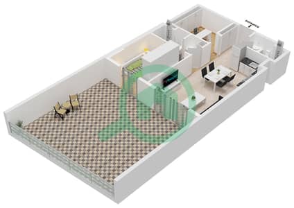 المخططات الطابقية لتصميم النموذج / الوحدة 02A / UNIT 1,2,4,8FLOOR 1 شقة 1 غرفة نوم - ييغو 26