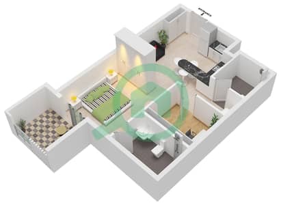 المخططات الطابقية لتصميم النموذج / الوحدة 01 / UNIT 17 FLOOR 1 شقة استوديو - ييغو 26