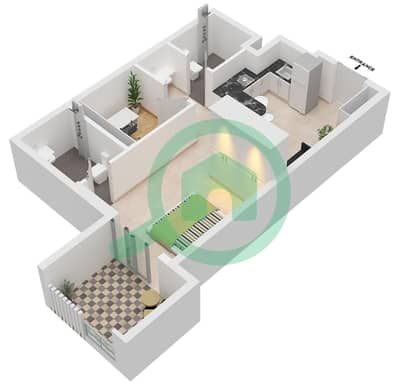 المخططات الطابقية لتصميم النموذج / الوحدة 02 / UNIT 09 FLOOR 1 شقة استوديو - ييغو 26