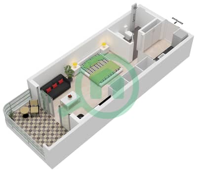 المخططات الطابقية لتصميم النموذج / الوحدة 03B / UNIT 03 FLOOR 2-10 شقة استوديو - ييغو 26