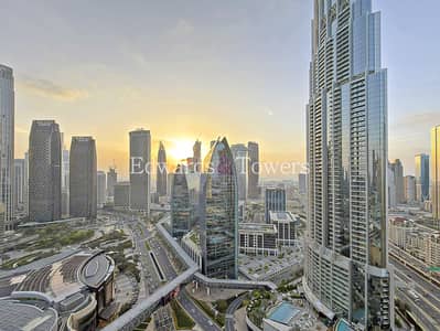 Studio for Rent in Downtown Dubai, Dubai - High Floor | Furnished | Sea and Burj Khalifa