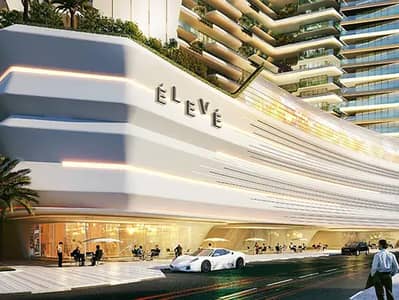 2 Slaapkamers Appartement te Koop in Jebel Ali, Dubai - Elevé by Deyaar exterior podium with retail arcade and branded signage, Downtown Jebel Ali Dubai 2 Slaapkamers Appartement te Koop in Jebel Ali, Dubai - Elevé by Deyaar exterior podium with retail arcade and branded signage, Downtown Jebel Ali Dubai