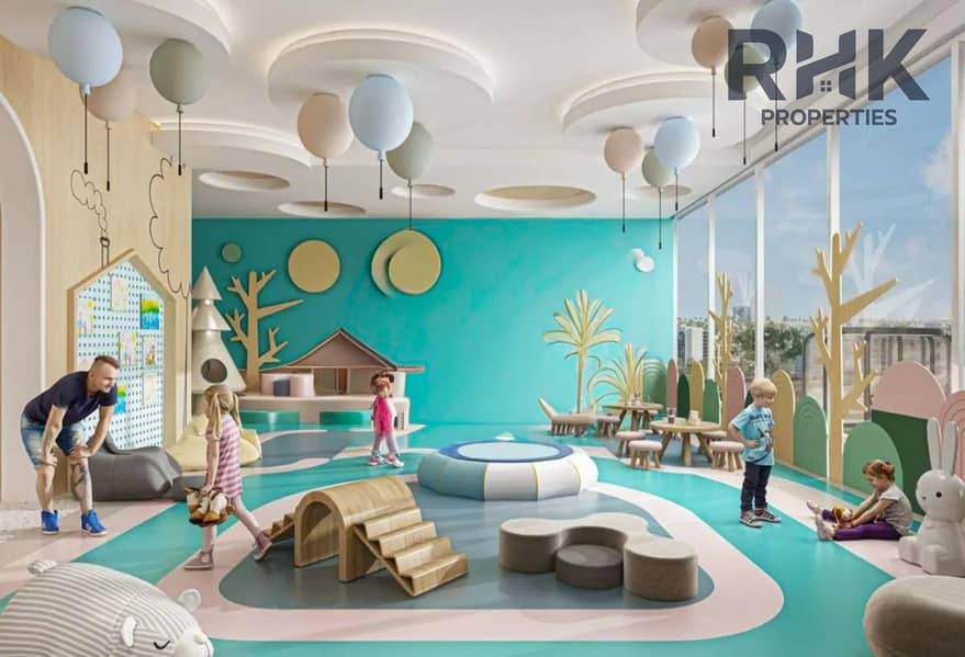 8 Indoor children's play area at Danube Oasis Dubai with soft play equipment and themed decor