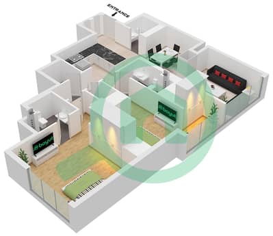 Waves Opulence - 2 Bedroom Apartment Type/unit G / UNIT 5,6 FLOOR 2-5 Floor plan Waves Opulence - 2 Bedroom Apartment Type/unit G / UNIT 5,6 FLOOR 2-5 Floor plan