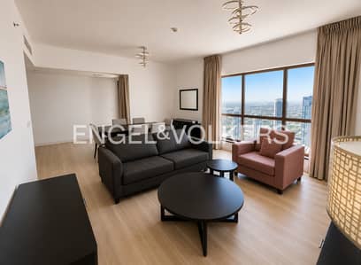 2 Bedroom Flat for Rent in Jumeirah Beach Residence (JBR), Dubai - High Floor I Fully Furnished I Marina View