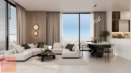 Estudio para en Venta en Majan, Dubai - Bararigate by ADE - 2BR Living Area. jpg Estudio para en Venta en Majan, Dubai - Bararigate by ADE - 2BR Living Area. jpg