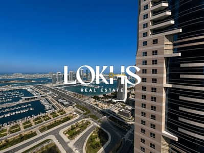 2 Bedroom Flat for Rent in Dubai Marina, Dubai - FULL SEA VIEW | HIGH FLOOR | SEMI FURNISHED 2 Bedroom Flat for Rent in Dubai Marina, Dubai - FULL SEA VIEW | HIGH FLOOR | SEMI FURNISHED