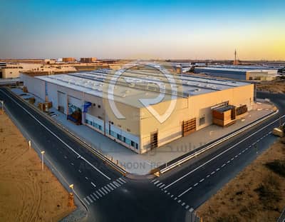 Industrial Land te Koop in Al Sajaa Industrial, Sharjah - Firefly modren design warehouse building close to the road in next to other warehouses wide angel (1). jpg Industrial Land te Koop in Al Sajaa Industrial, Sharjah - Firefly modren design warehouse building close to the road in next to other warehouses wide angel (1). jpg