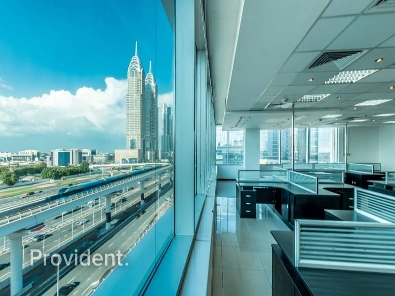 Spacious Fitted Office with Panoramic View of SZR