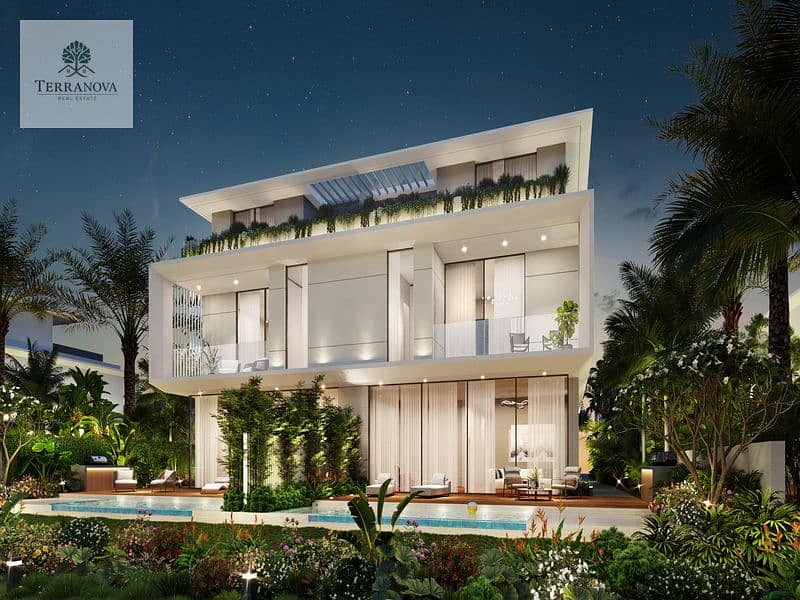12 Villa_01 Rear night view. jpg