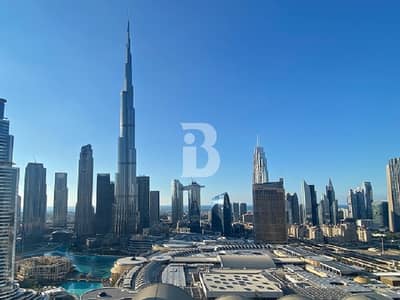 2 Bedroom Flat for Rent in Downtown Dubai, Dubai - Burj View | High Floor | Spacious Unit
