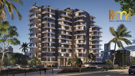 2 Bedroom Apartment for Sale in Dubai Land Residence Complex (DLRC), Dubai - 6a2fd2d024e5cfd1d27dcccf_dusk-elevation. jpg