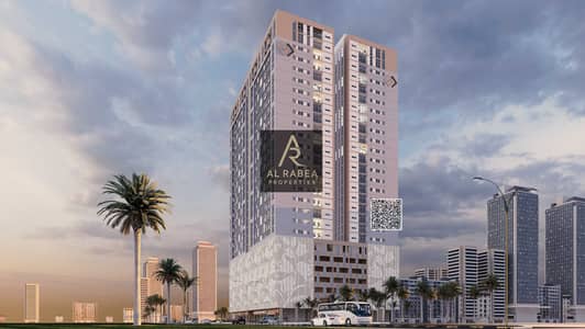 1 Bedroom Apartment for Sale in Al Amerah, Ajman - Exterior Render Bluebell Residence. png 1 Bedroom Apartment for Sale in Al Amerah, Ajman - Exterior Render Bluebell Residence. png