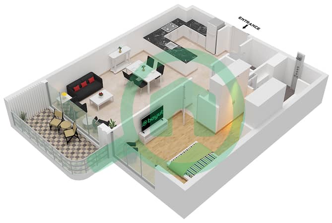 Type K Unit 3 Floor 20
Unit 5 Floor 1,19
Unit 6 Floor 2-18