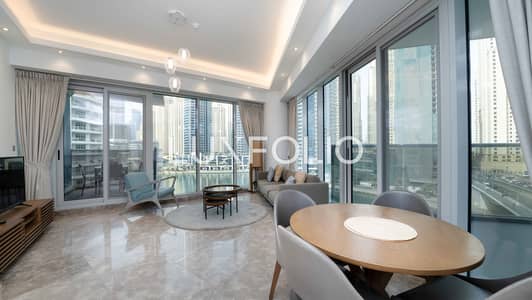 2 Bedroom Flat for Rent in Dubai Marina, Dubai - Chiller Free | Full Marina View | Available Now