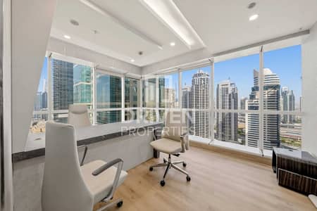 Office for Rent in Jumeirah Lake Towers (JLT), Dubai - Fully Furnished Office with Lake View | DMCC