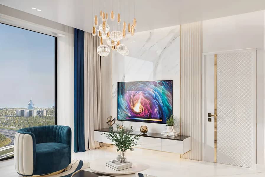 3 1BHKLivingandTVArea. webp