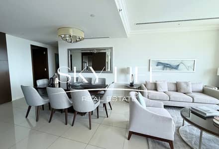 3 Bedroom Apartment for Rent in Downtown Dubai, Dubai - Iconic Burj View | Furnished | Luxury 3BR + Maid 3 Bedroom Apartment for Rent in Downtown Dubai, Dubai - Iconic Burj View | Furnished | Luxury 3BR + Maid