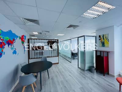 Office for Rent in Jumeirah Lake Towers (JLT), Dubai - High Floor | Furnished | SZR View | Close To Metro