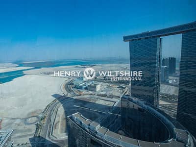 2 Bedroom Flat for Rent in Al Reem Island, Abu Dhabi - Sea views. 2 bedroom. Fully furnished. Sky Tower