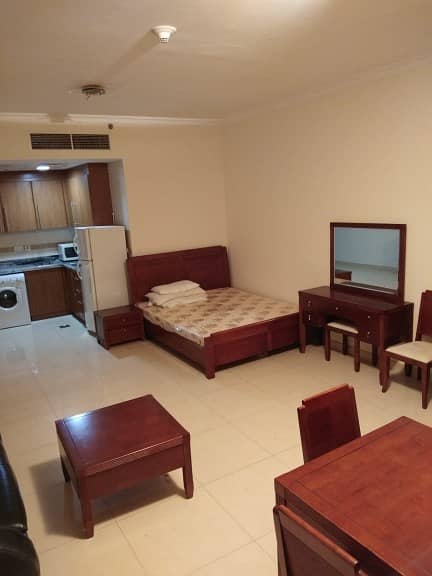 FULLY FURNISHED STUDIO NEAR BY METRO SATION AVAILABLE FOR 45K 1 OR 2 CHEQUES 48K 6 CHEQUES 50K 12 CHEQUES
