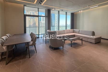 3 Bedroom Apartment for Rent in Jumeirah Lake Towers (JLT), Dubai - Furnished | Lake View | 3 Plus Maids