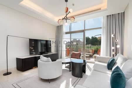 朱美拉棕榈岛， 迪拜 2 卧室公寓待租 - LIVING ROOM . jpeg