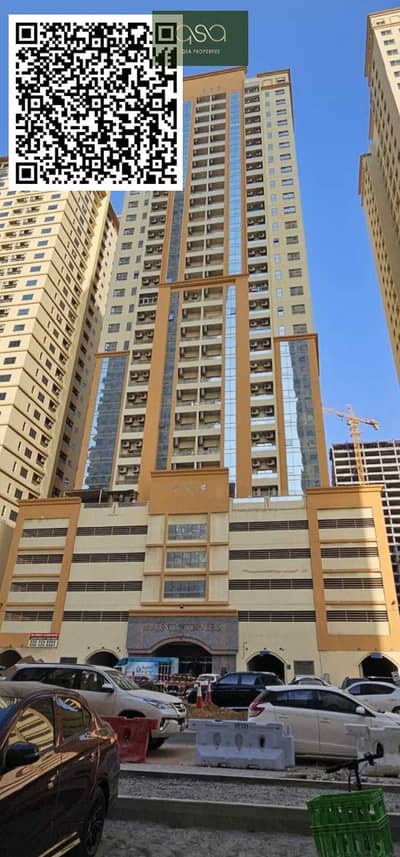 Appartement de 1 chambre à à louer à Emirates City, Ajman - majestic tower. PNG