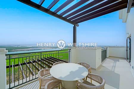 3 Bedroom Flat for Rent in Yas Island, Abu Dhabi - Golf and sea view | Furnished | 2 payments