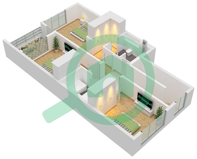 Floor First Velora 2 - 3 Bedroom Townhouse Type/unit REVINE / UNIT TH02 Floor plan Floor First interactive3D