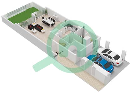 Velora 2 - Planimetria del piano di 3 Camere Villetta a schiera Tipo/unità REVINE / UNIT TH03