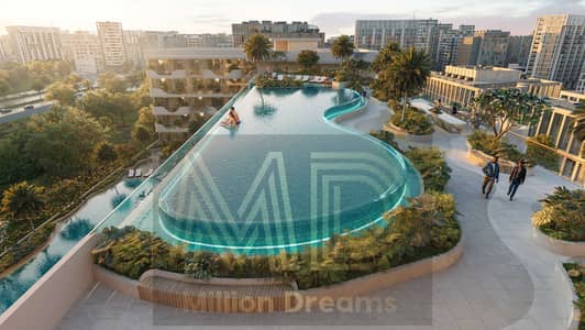 1 Schlafzimmer Wohnung zum zum Verkauf in Jumeirah Village Circle (JVC), Dubai - Rooftop Infinity Pool. jpg