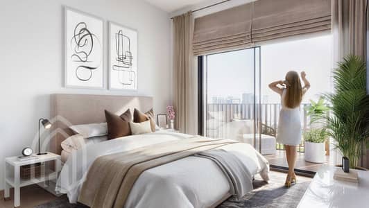 1 Schlafzimmer Wohnung zum zum Verkauf in Jumeirah Village Circle (JVC), Dubai - The Portman - BEDROOM -  People. jpg