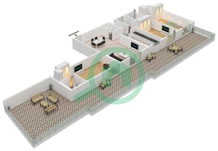 Equiti Arcade - 3 Bedroom Apartment Unit 05 FLOOR 1 Floor plan